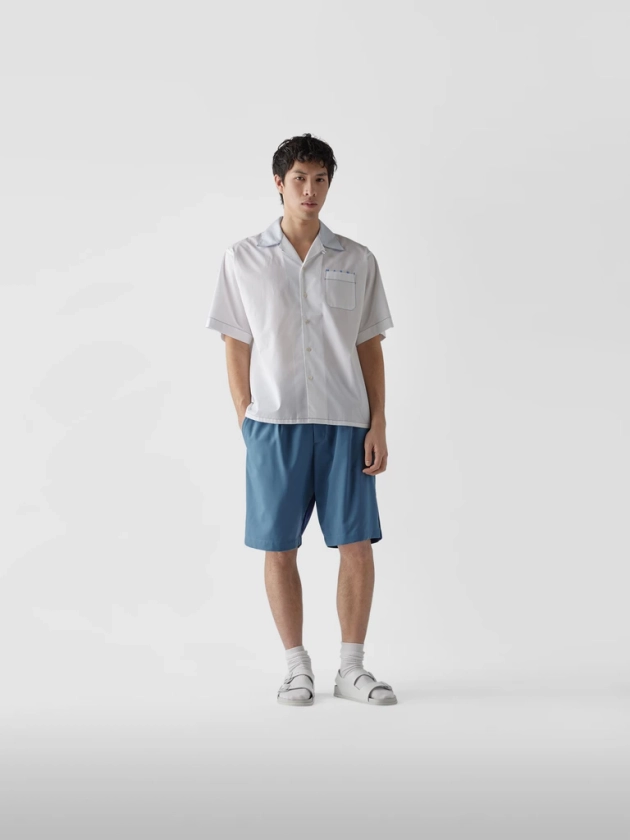 Marni Shorts im Colour-Blocking-Design (rauchblau) online kaufen