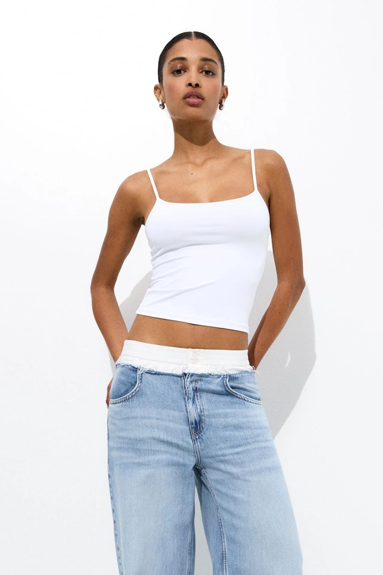 Strappy polyamide top