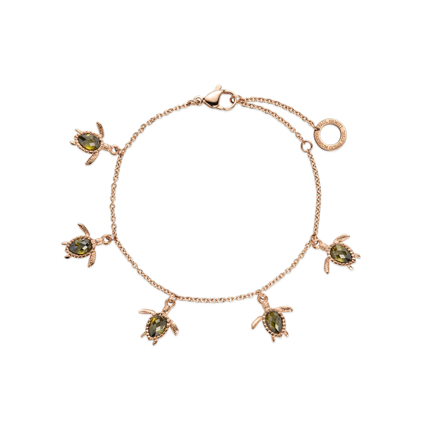 Turtle bracelet rose gold