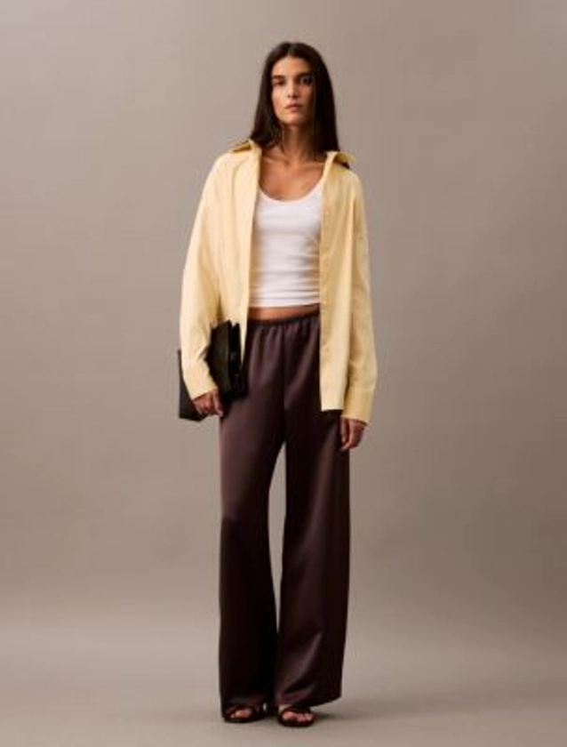 Satin Wide Leg Pants | Calvin Klein