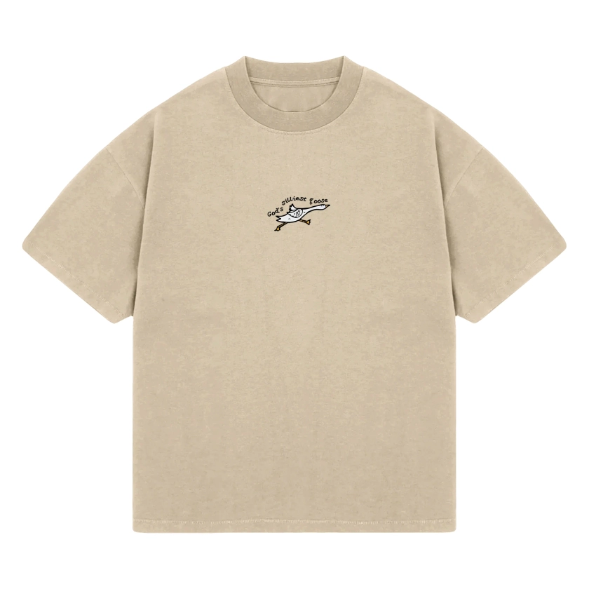 Embroidered God's Silliest Goose Tee