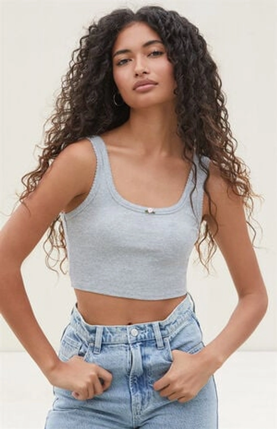 PacSun Medium Indigo Low Rise Ripped Denim Mini Skirt | PacSun