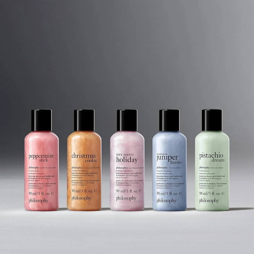 Amazon.com: philosophy 5-pc shower gel wishlist holiday gift set : Beauty & Personal Care