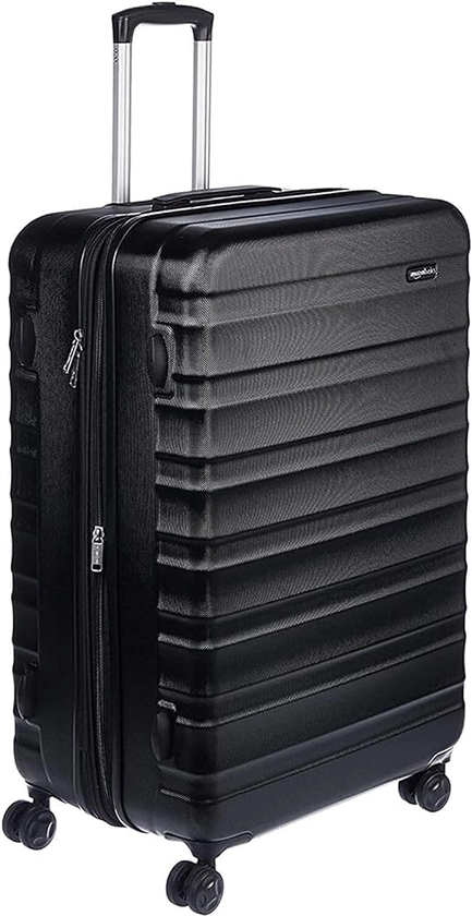 Amazon Basics Valise de voyage à roulettes pivotantes, Noir, 78 cm