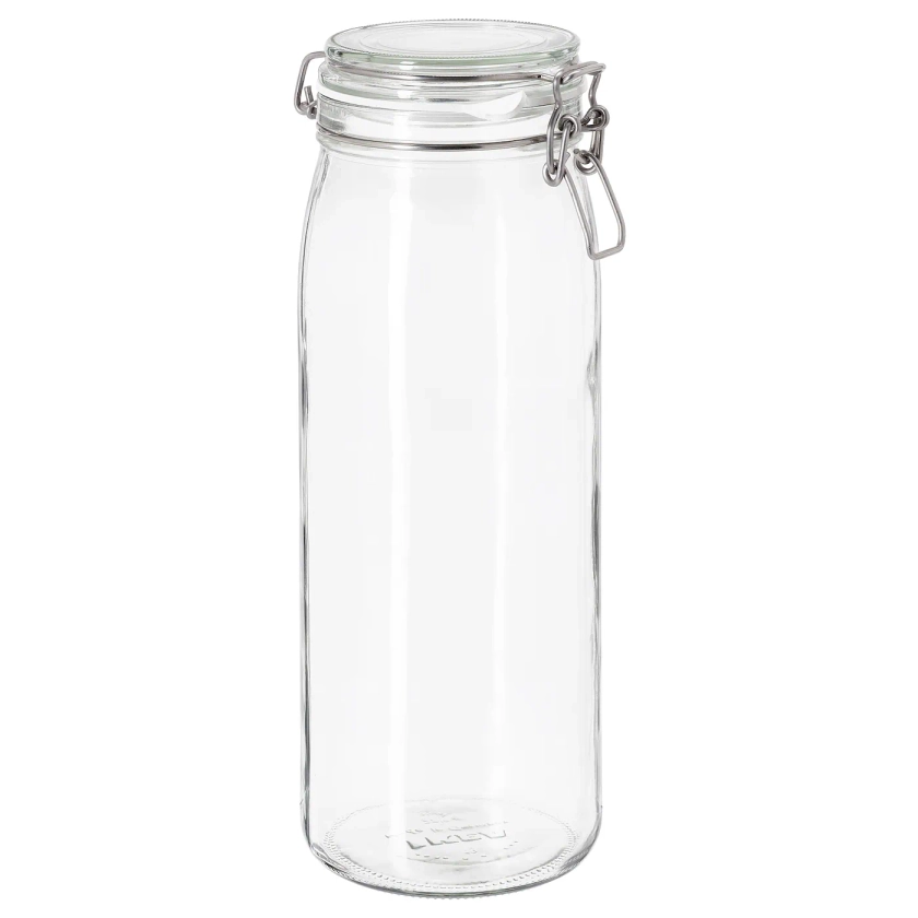 KORKEN Bocal avec couvercle - verre transparent 2 l