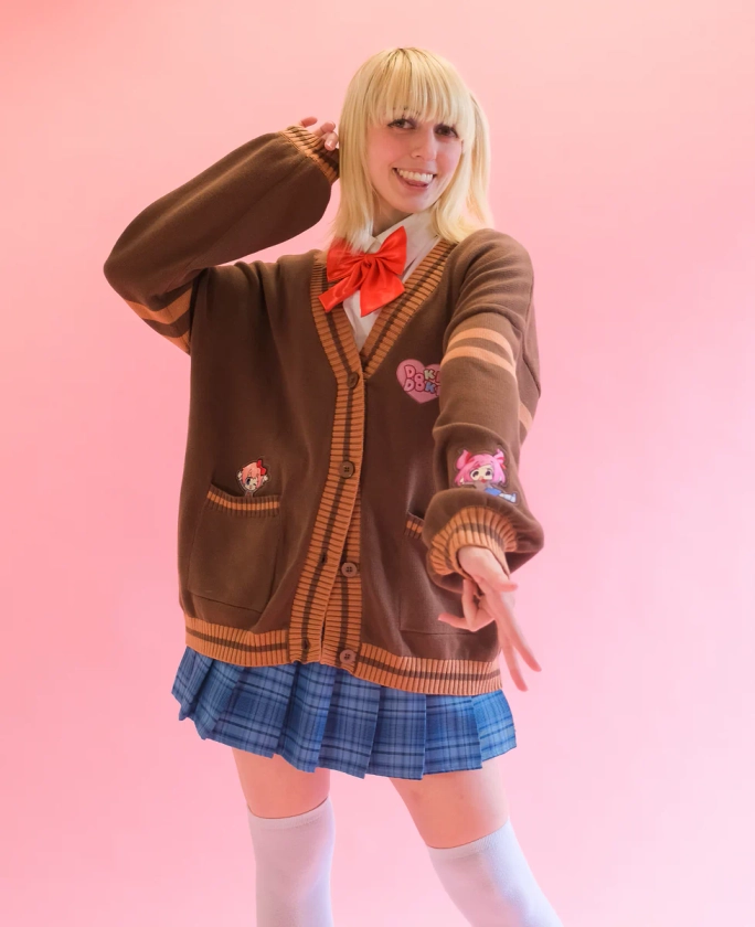 Doki Doki Literature Club! School Cardigan - Brown