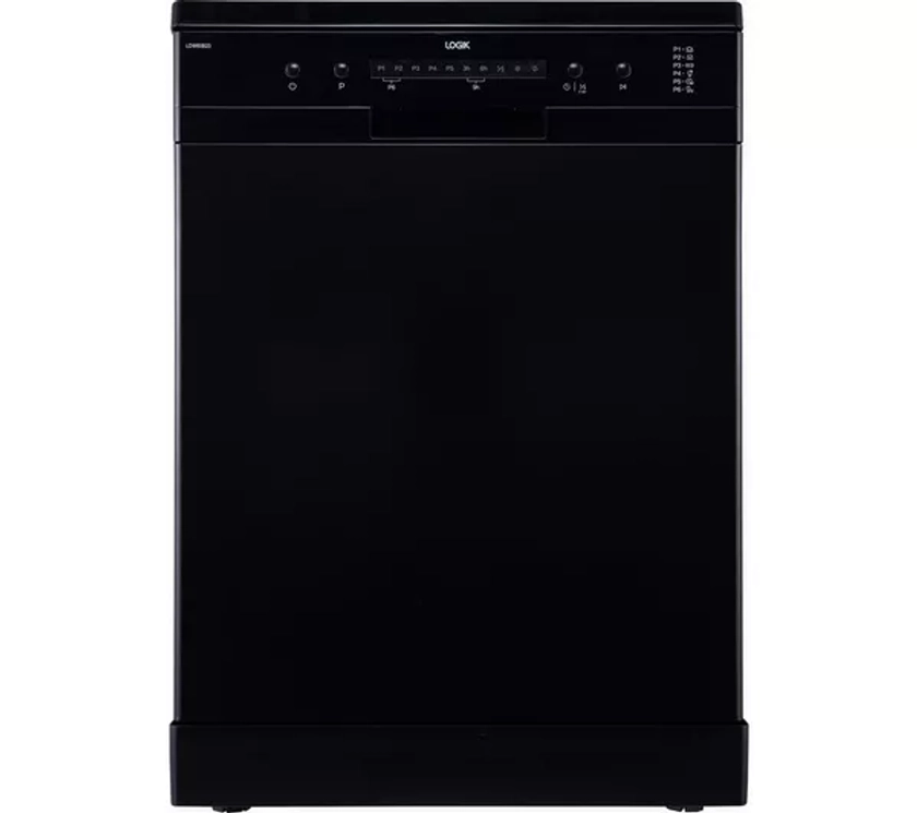 LOGIK LDW60B23 Full-size Dishwasher - Black