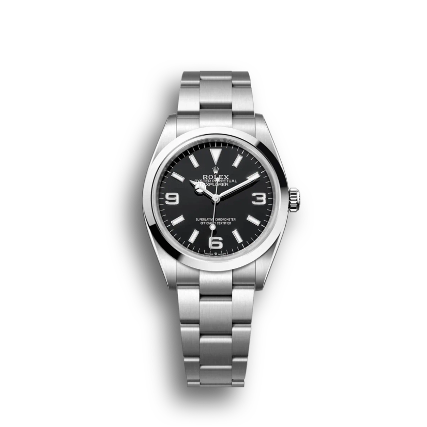 Swiss Rolex Explorer Stainless Steel Bezel Black Dial 42002 - Best Place to Buy Replica Rolex Watches | Perfect Rolex