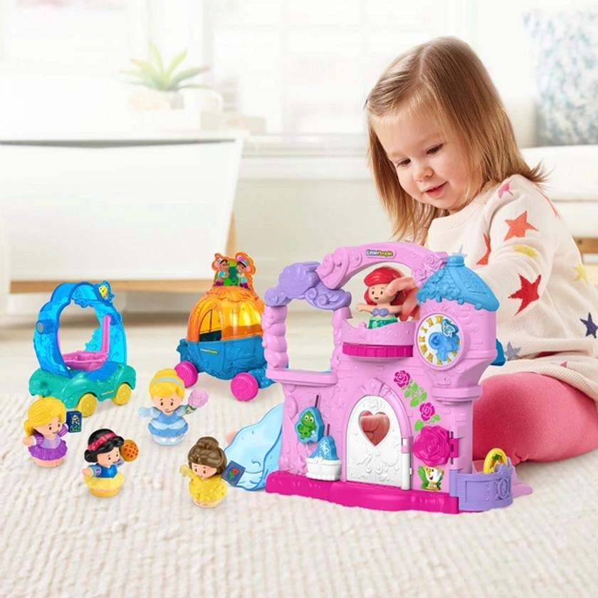 Fisher-Price Little People Disney Princess Play & Go Castle Gift Set Exclusive | Smyths Toys UK