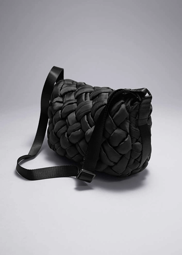 Sac porté épaule en nylon tressé - Noir - Shoulderbags - & Other Stories FR