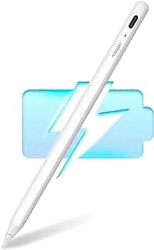 Metapen Pencil A8 Compatible iPad 2018-2024, 2X Faster Charge, Palm Rejection, Tilt Sensitivity Stylus Pen Compatible Apple iPad 10/9/8/7/6th Gen, iPad Pro 12.9/11/13 Inch, iPad Air 3-6, iPad Mini 5/6