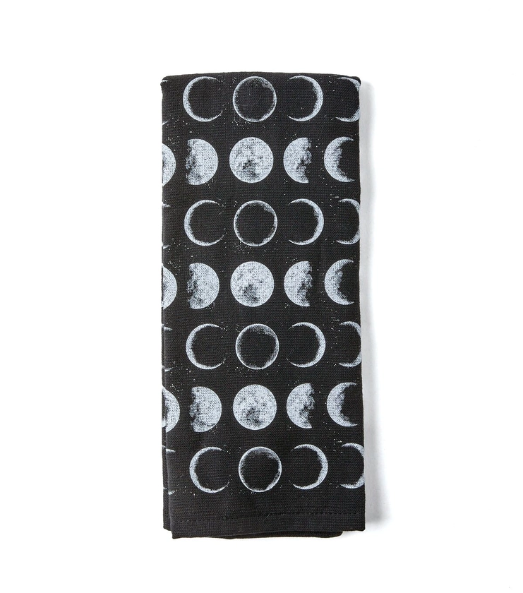 16" x 26" Halloween Moon Phases on Black Towel by Place & Time | JOANN