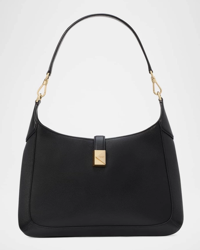 tribeca pebbled leather hobo bag