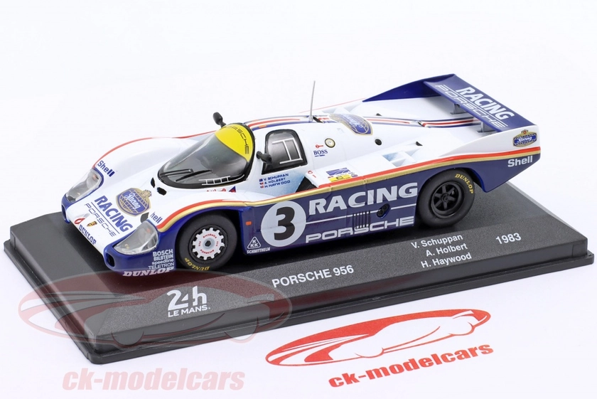Porsche 956 #3 gagnant 24h LeMans 1983 Holbert, Haywood, Schuppan 1:43 Altaya