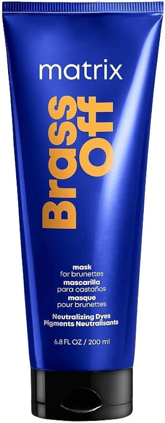 Amazon.com: Matrix Brass Off Color Depositing Neutralization Hair Mask| For Color Treated Hair, Neutralizes Orange Tones, Color Depositing, Packaging May Vary, 6.8 Fl. Oz : Beauty & Personal Care