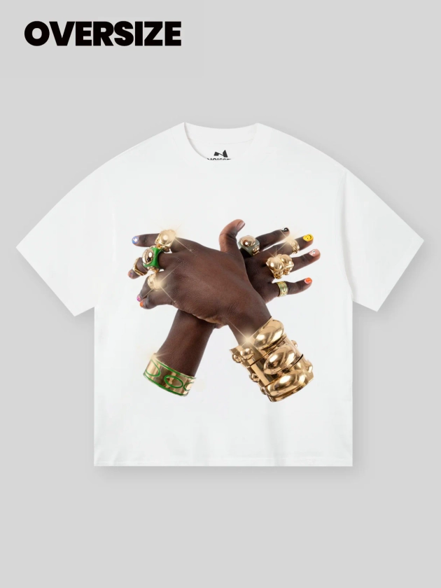 BOUNCE BACK© Artistic Nail and Wealthy Ring Fingerprint T-shirt