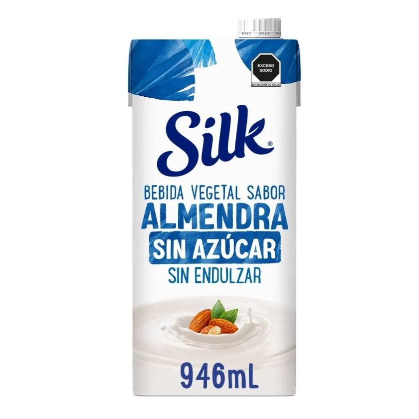 Bebida vegetal Silk almendra sin azúcar 946 ml