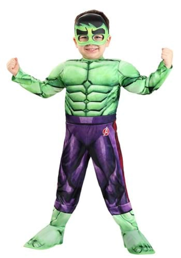 Marvel Classic Incredible Hulk Boy's Toddler Costume | Marvel Costumes