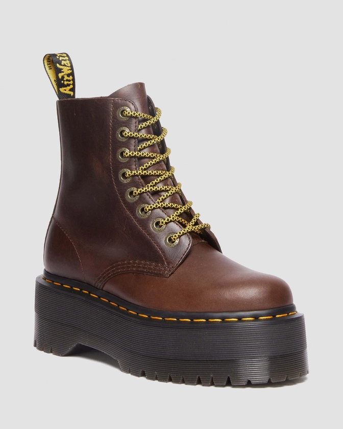 Boots plateformes 1460 Pascal Max en cuir en Dark Brown | Dr. Martens