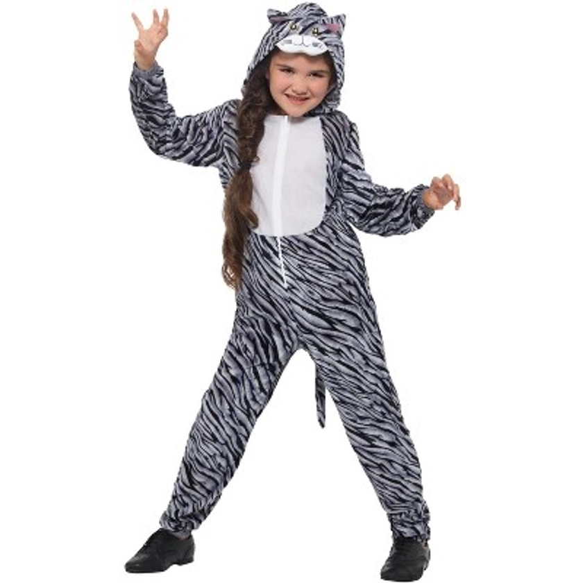 Smiffy Tabby Cat Child Costume, Large