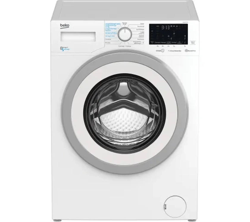 Lave-linge hublot séchant BEKO HWD8527SW 8+5 kg Blanc