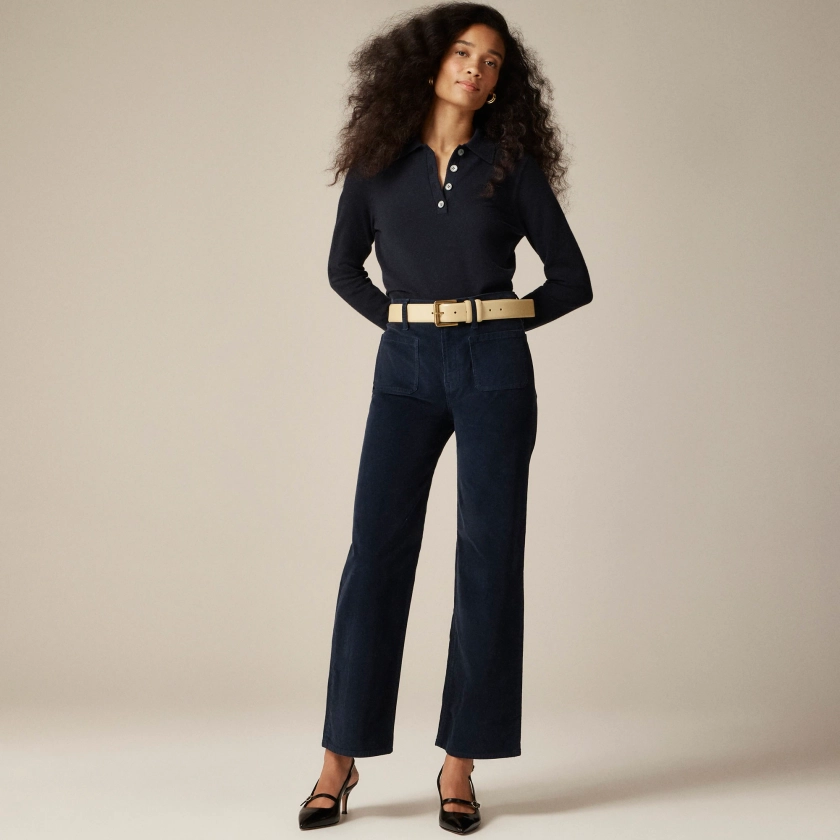 Sailor slim-wide pant in stretch corduroy