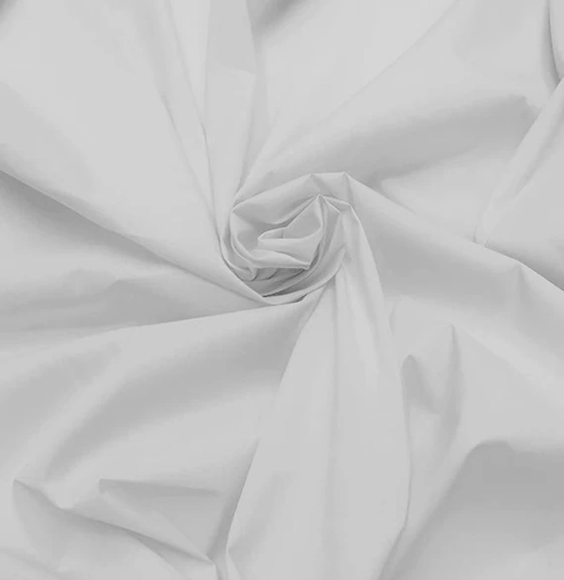 100% Cotton White Fabric by the Yard for 6.99/Yard x 60" Wide | White Cotton Sheeting | Only 900 Yards Available | Mask Fabric, Shirt, Pouch