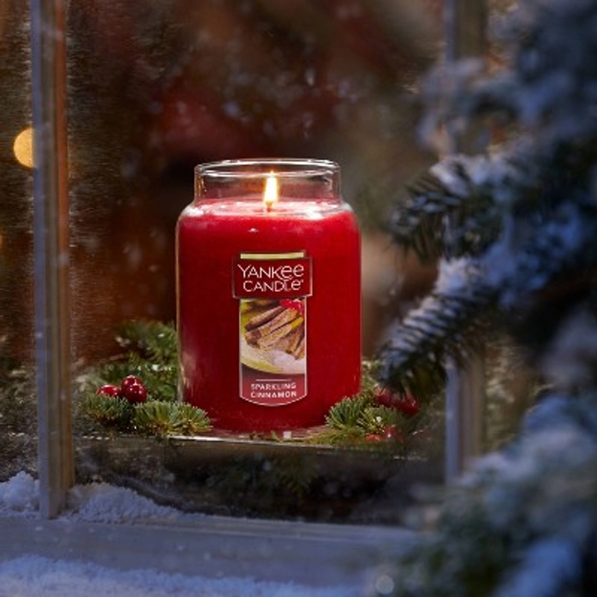 22oz Classic SPARKLING CINAMMON CHRISTMAS COOKIE Original Large Jar Candle