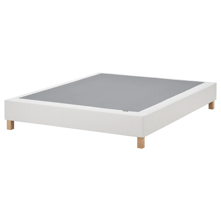 LYNGÖR sommier tapissier à lattes av pieds, blanc, 180x200 cm - IKEA