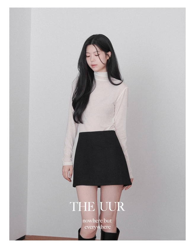 [10/18순차출고] uur mind wool mini skirt [black] - 유유알