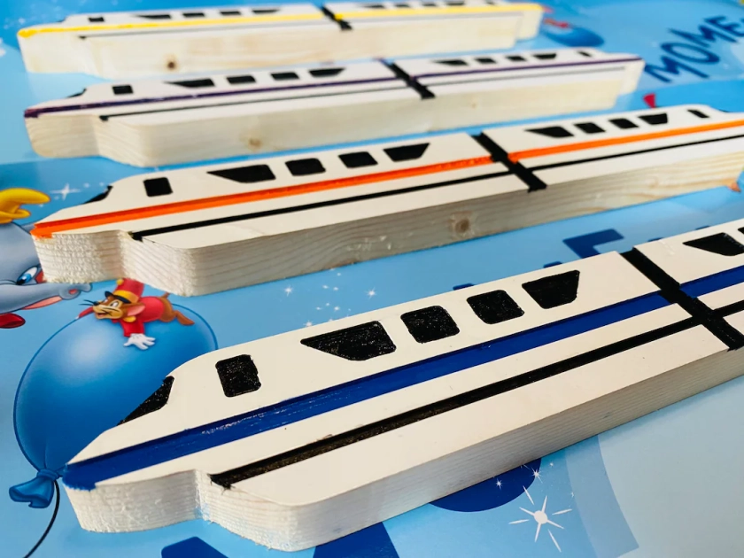 Monorail Wooden Decoration for Above Door or Shelf WDW - Etsy