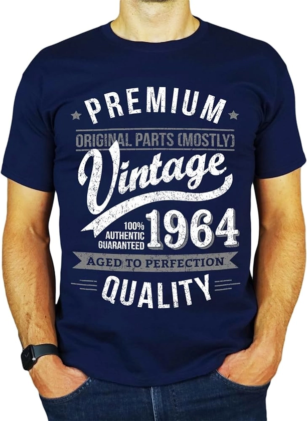 1964 Vintage Year - Aged to Perfection - 60th Birthday Gift | Present Mens T-Shirt