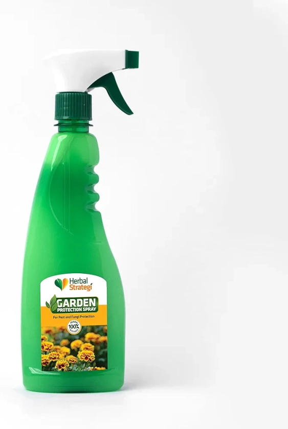 Herbal Strategi Garden Protection Spray 500ml | Made with Neem, Lemon grass and Eucalyptus oil to protect plants from Pest and Fungi | Herbal Eco-Friendly and Water based | Ready to Use - Spray Form : Amazon.in: Garden & Outdoors