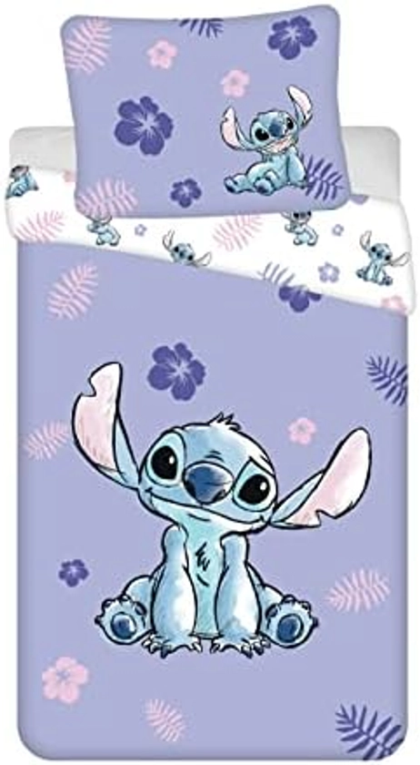 Disney Stitch Bedding Set, Reversible Duvet Cover 140 x 200 cm + Pillowcase 65 x 65 cm, 100% Cotton : Amazon.com.be: Home & Kitchen