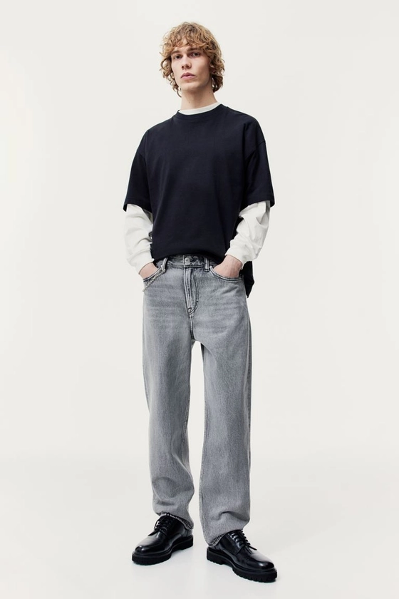 Loose Jeans - Gris denim - HOMME | H&M FR
