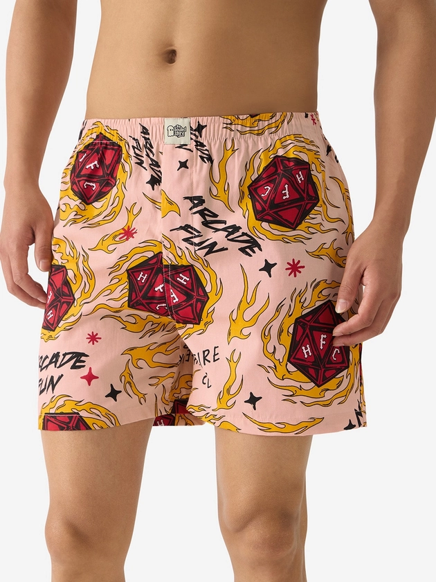 The Souled Store Stranger Things: Hellfire Club Printed Pure Cotton Lounge Shorts