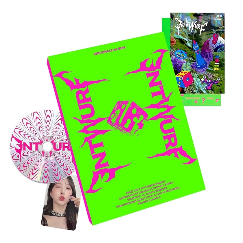 NMIXX - NMIXX - 2nd Single Album [ENTWURF] Photo Book + Lyrics Card + CD-R + Photo Card + Sticker + 2 Pin Button Badges - Amazon.com Music