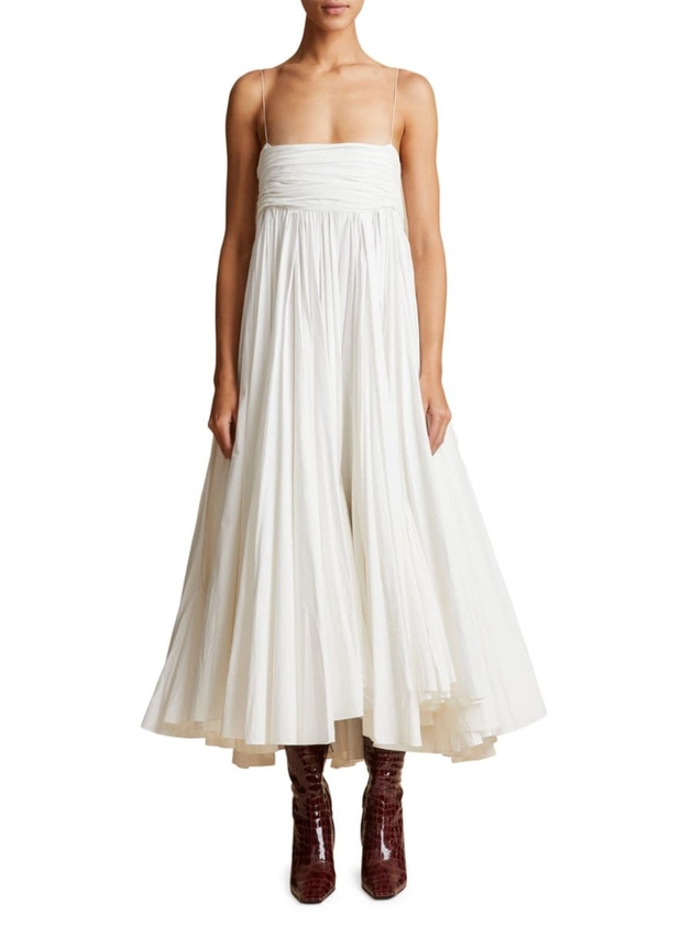 Lally Sleeveless Cotton Maxi Dress