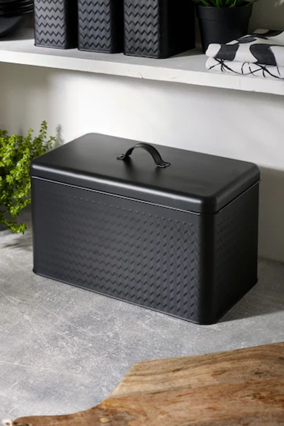 Buy Black Oakley Bread Bin from the Next UK online shop