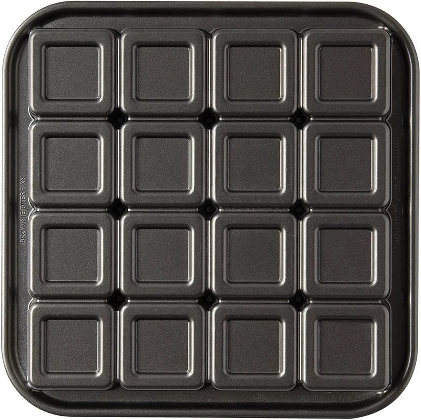 Nordic Ware Brownie Bites Cake Pan, Brownie Cake Mould Tray, Cast Aluminium Cake Tin, Muffin Tray for Brownies, Made in The USA Colour: Graphite 84624 : Amazon.co.uk: Home & Kitchen