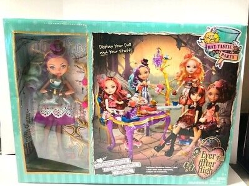 EVER AFTER HIGH MADELINE HATTER DOLL HAT-TASTIC TEA PARTY SET BRAND NEW NRFB