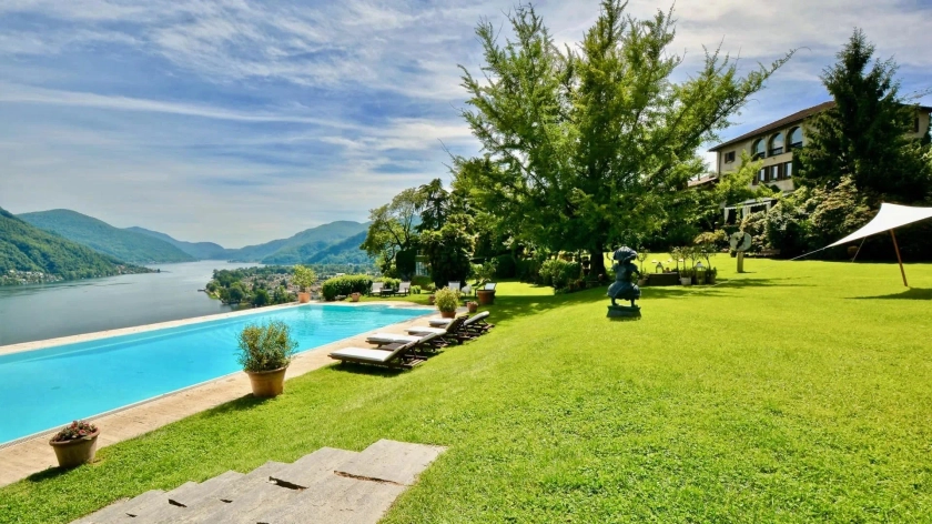 Magnificent estate in prime location overlooking the lake, Cassina d'Agno, TI 6990 Villa/Townhouse for Sale