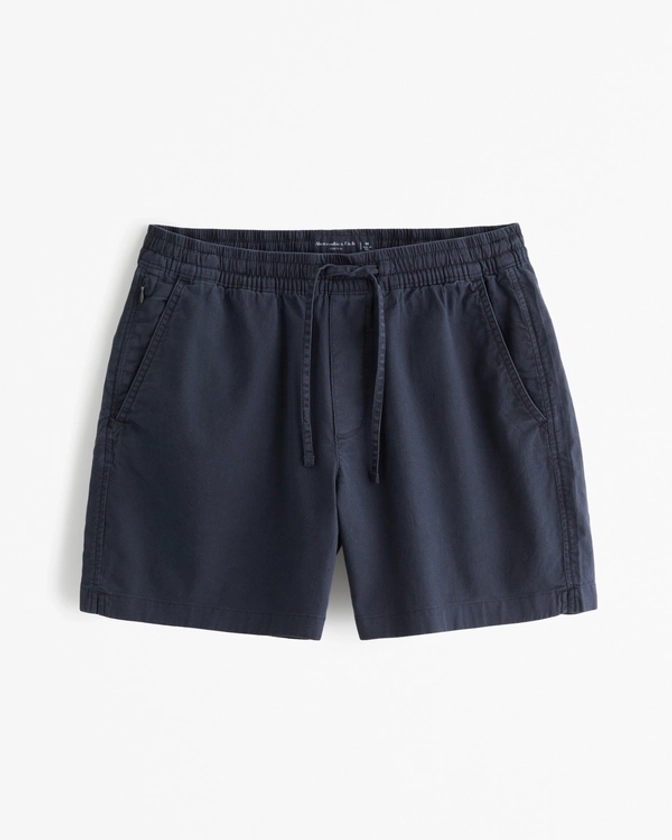 Men's Linen-Blend Pull-On Short | Men's Bottoms | Abercrombie.com