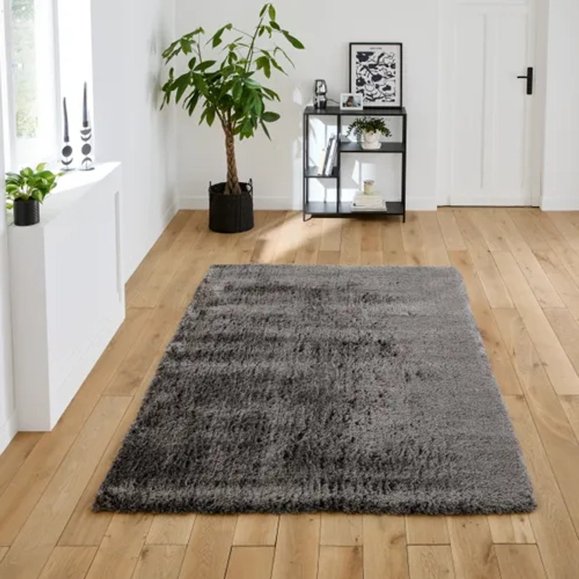 Tapis 160x230 cm RENO Gris - Tapis salon et chambre BUT