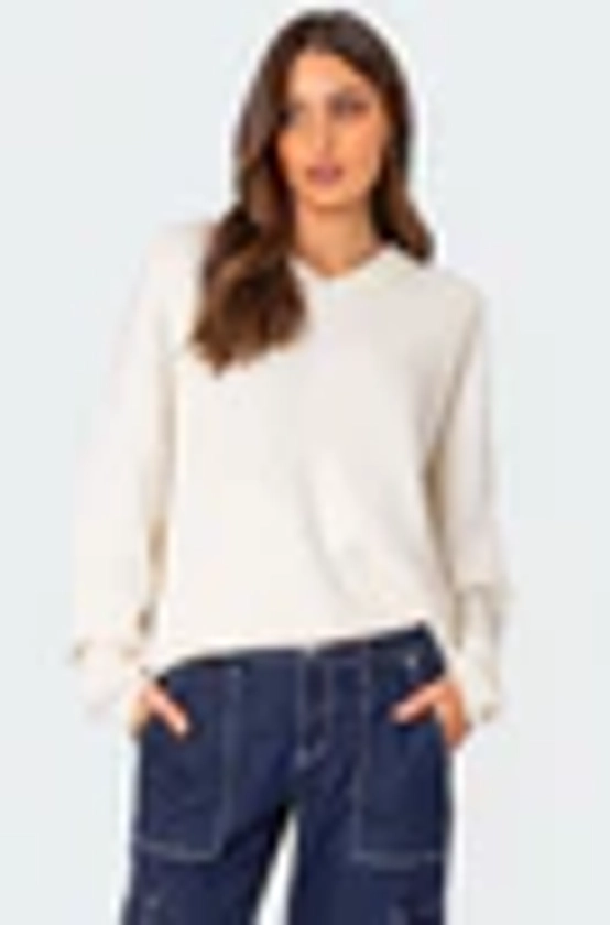 Denny Oversized V Neck Sweater