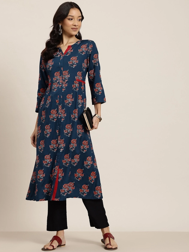 HERE&NOW Floral Printed Kurta