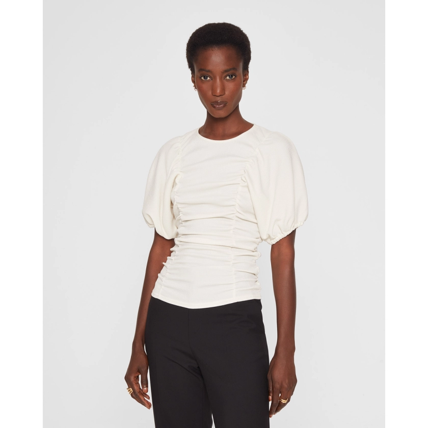 Ruched Pull Sleeve Top