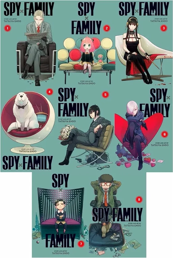 Spy X Family Manga Volumes 1 - 8 Collection Set By Tatsuya Endo : Tatsuya Endo: Amazon.in: Books