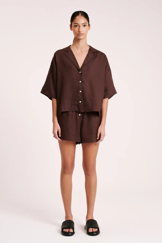 LOUNGE LINEN SHIRT