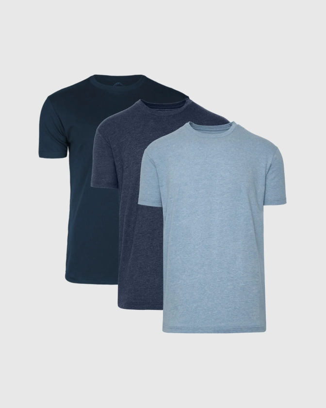 Blues Crew Neck T-Shirt 3-Pack